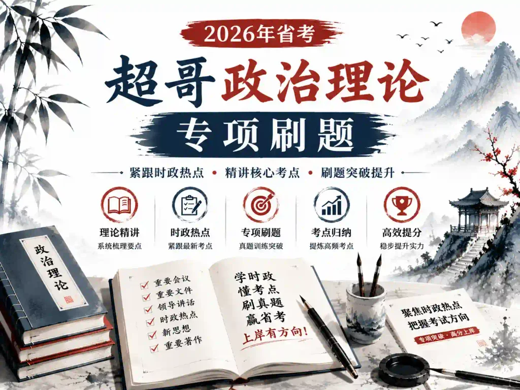 2026年省考超哥政治理论专项刷题