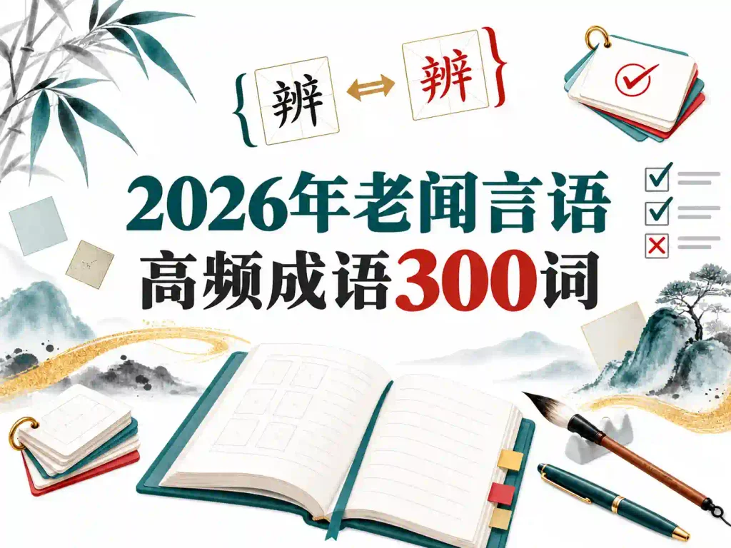 2026年老闻言语高频成语300词