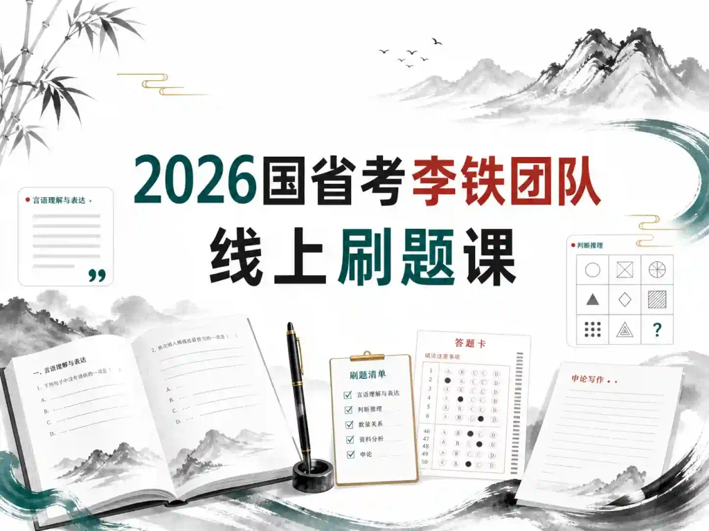 2026国省考李铁团队线上刷题课