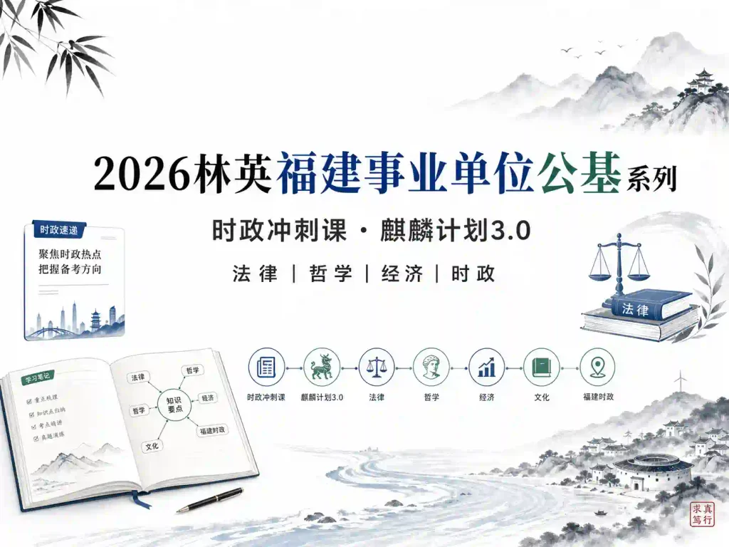2026林英福建事业单位公基系列