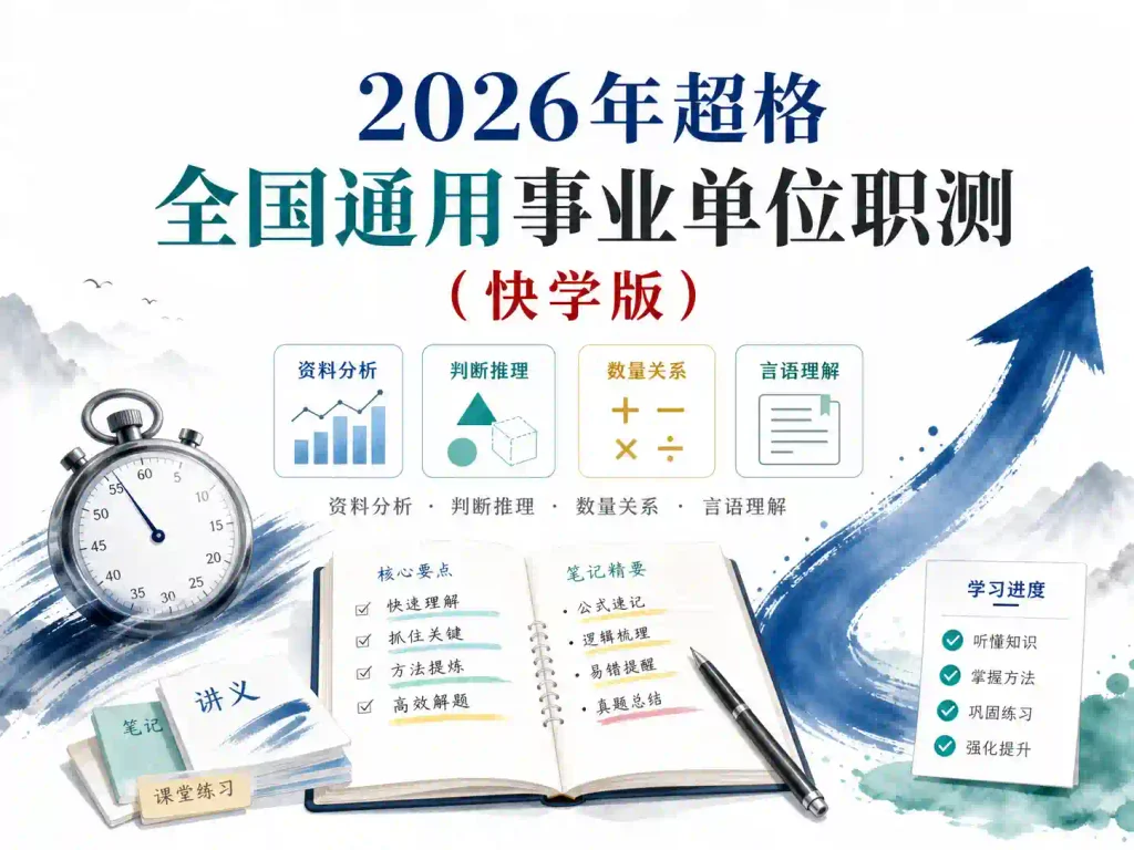 2026年超格全国通用事业单位职测（快学版）