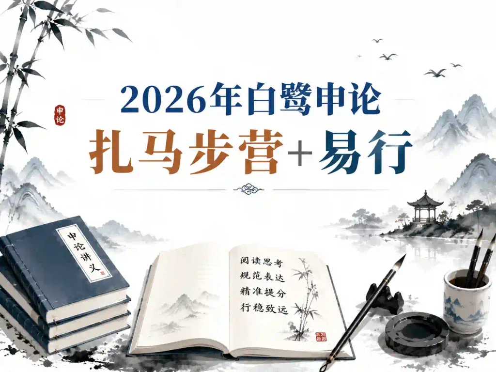 2026年白鹭申论扎马步营+易行