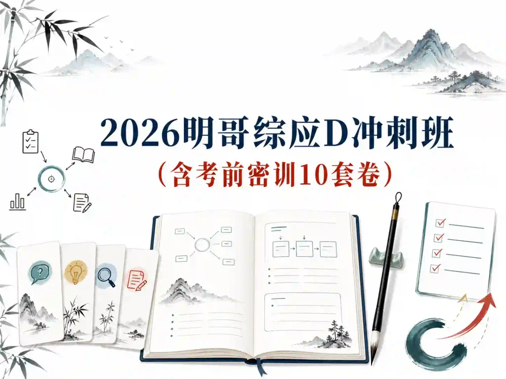 2026明哥综应D冲刺班（含考前密训10套卷）