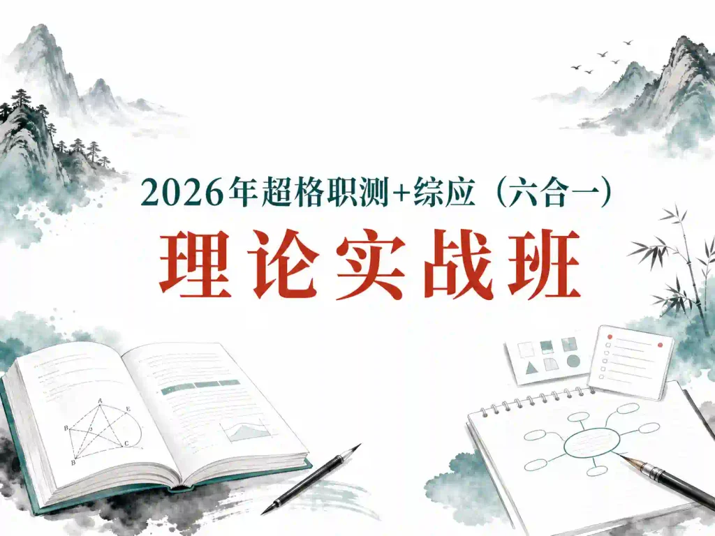2026年超格职测+综应（六合一）理论实战班
