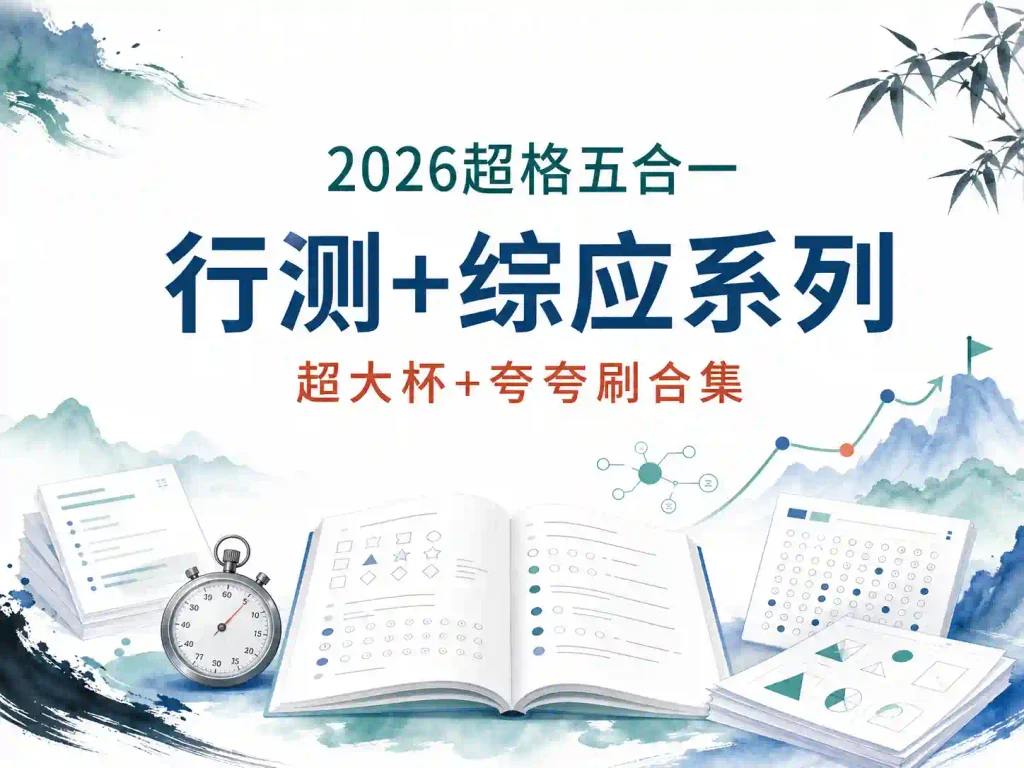 2026超格五合一行测+综应系列(超大杯+夸夸刷合集)