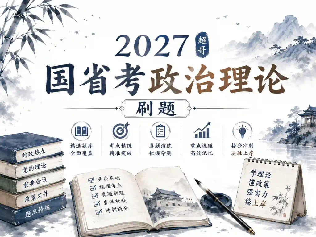 2027超哥国省考政治理论刷题