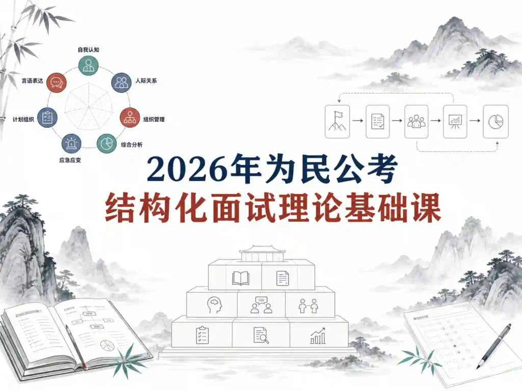 2026年为民公考结构化面试理论基础课