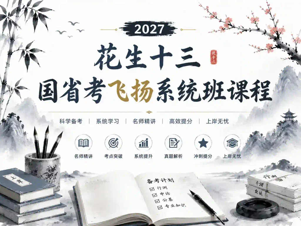 2027国省考季花生十三飞扬系统班