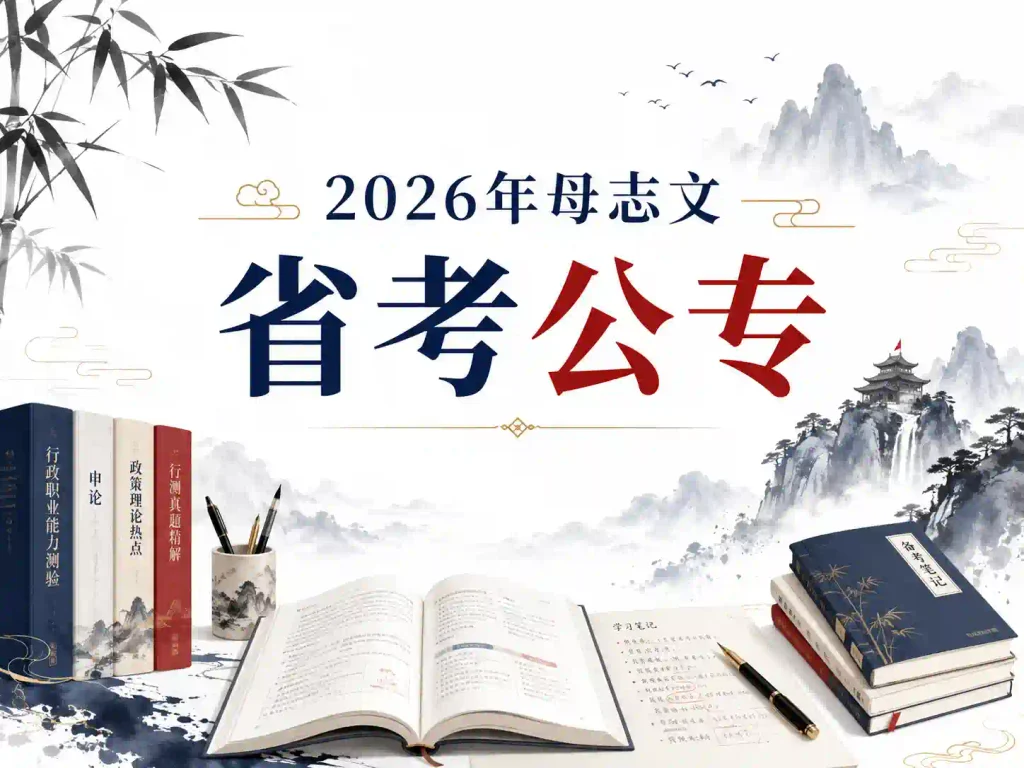 2026年母志文省考公专