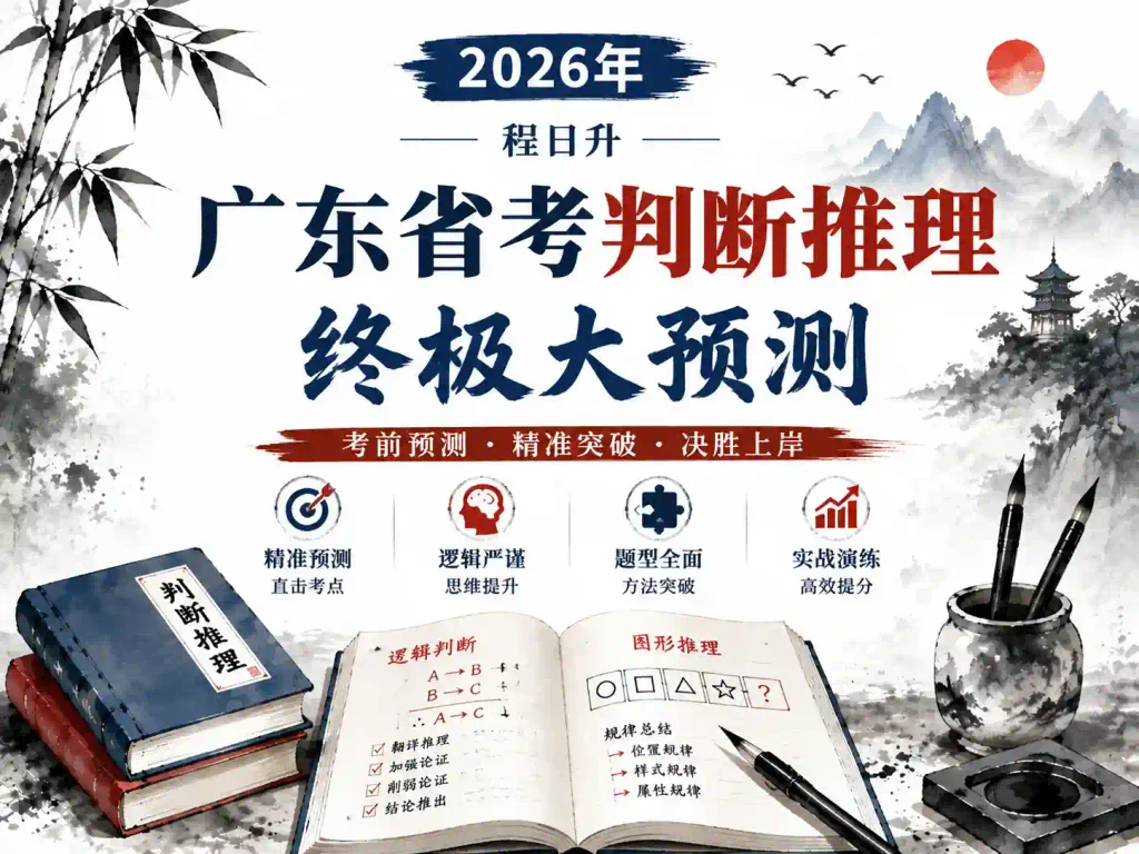 2026年程日升广东省考判断推理终极大预测
