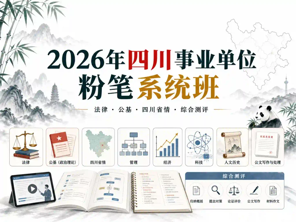 2026年四川事业单位粉笔系统班