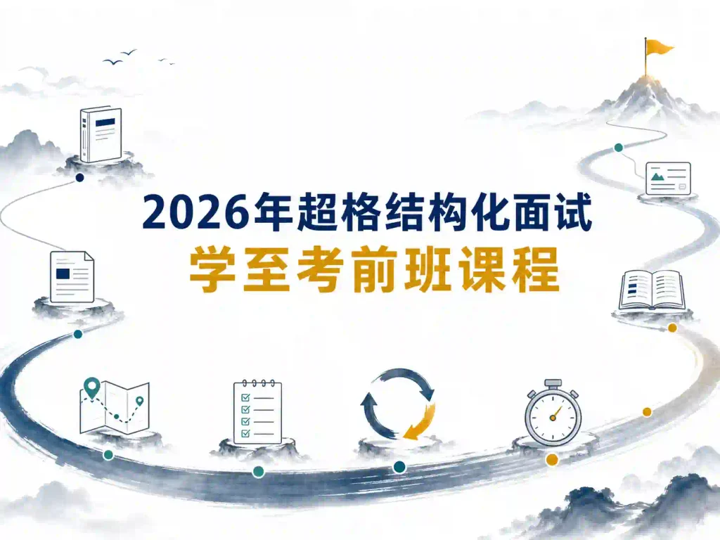 2026年超格结构化面试学至考前班课程