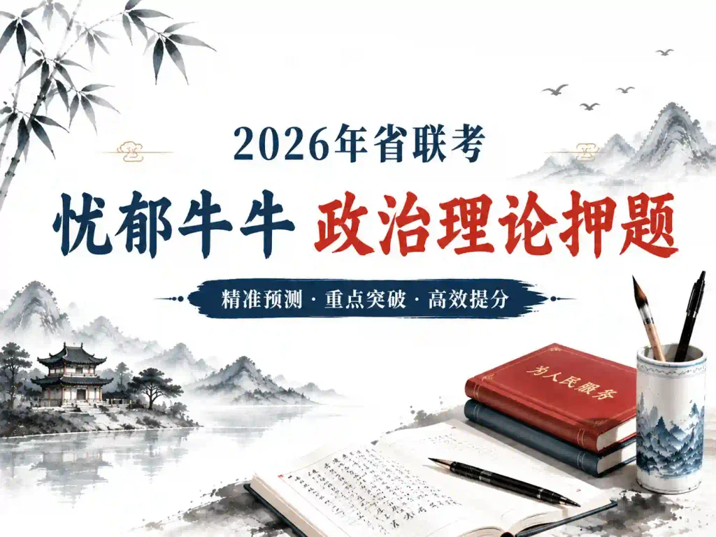2026年省联考忧郁牛牛政治理论押题