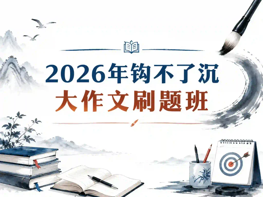 2026年钩不了沉大作文刷题班