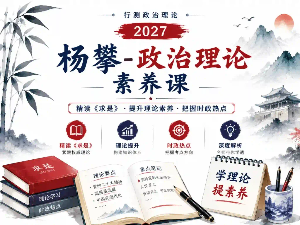 2027杨攀政治理论素养课-跟着杨攀老师学求是