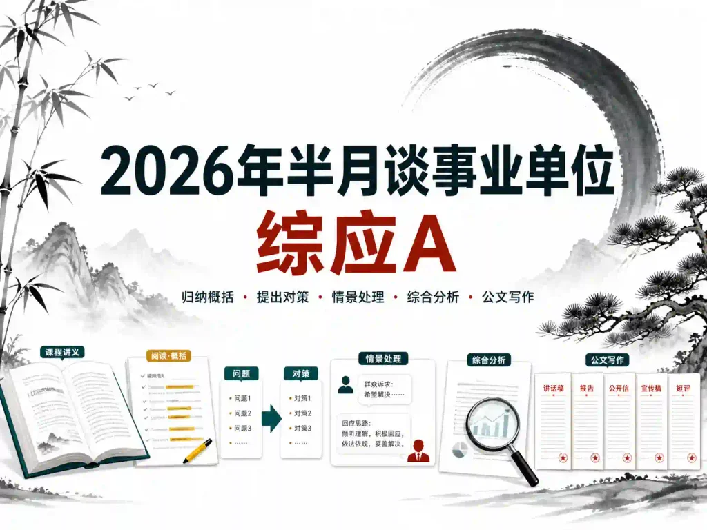 2026年半月谈事业单位综应A