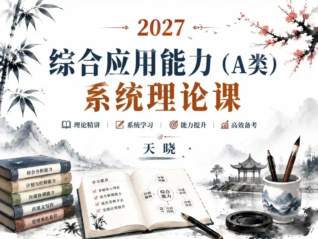 天晓-综合应用能力（A类）系统理论课 2027