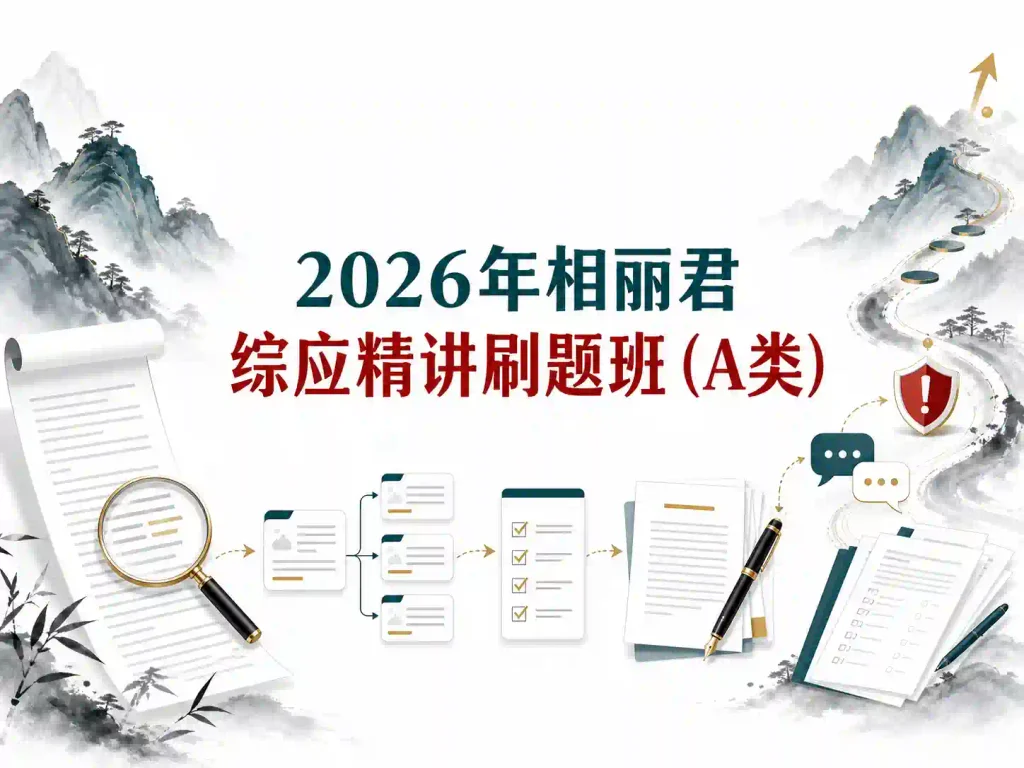 2026年相丽君综应精讲刷题班(A类)