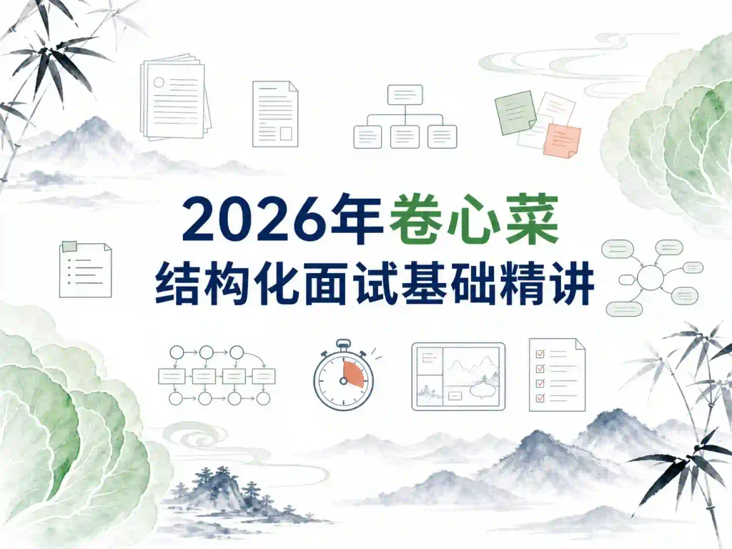 2026年卷心菜结构化面试基础精讲