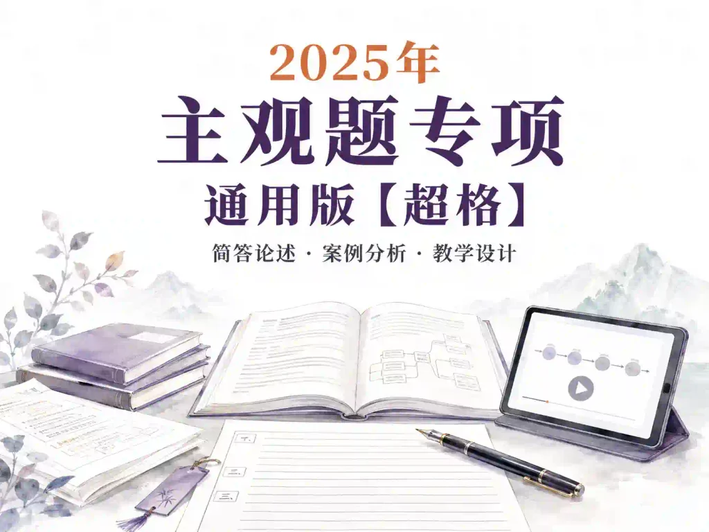 2025年主观题专项通用版【超格】