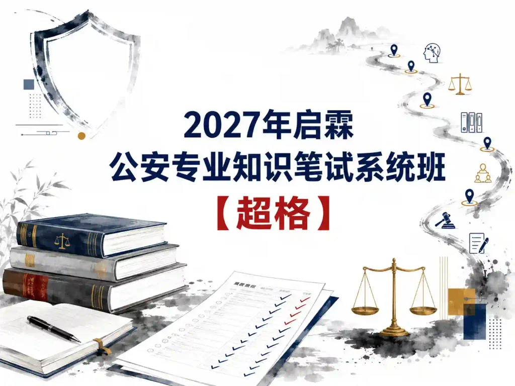 2027年启霖公安专业知识笔试系统班【超格】