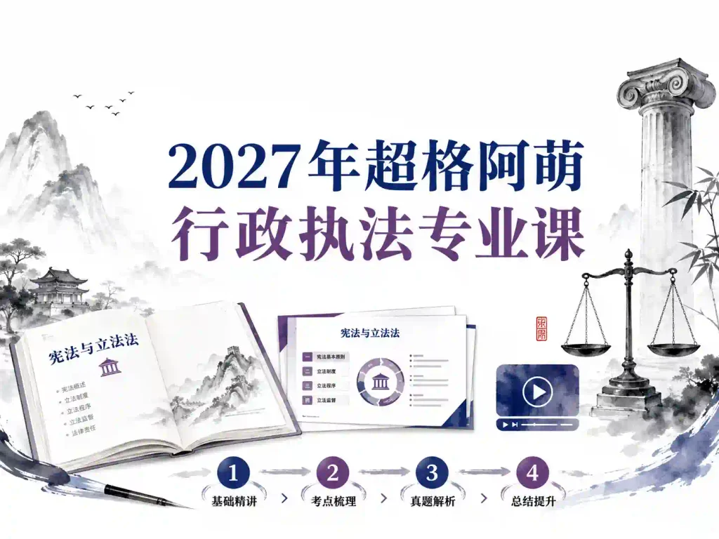 2027年超格阿萌行政执法专业课