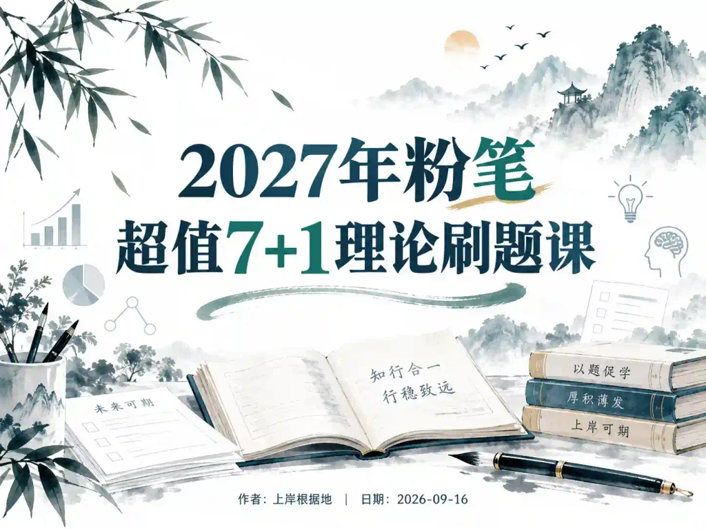 2027年粉笔超值7+1理论刷题课