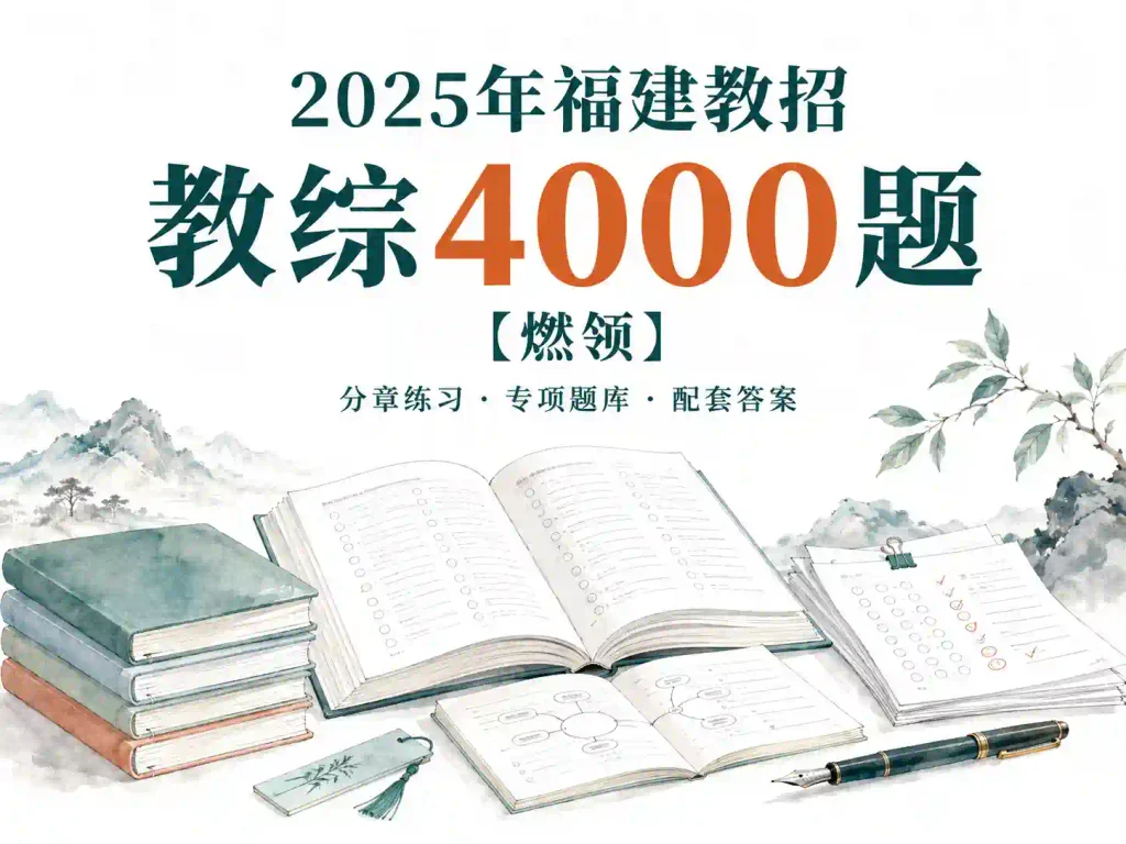 2025年福建教招4000题教综【燃领】