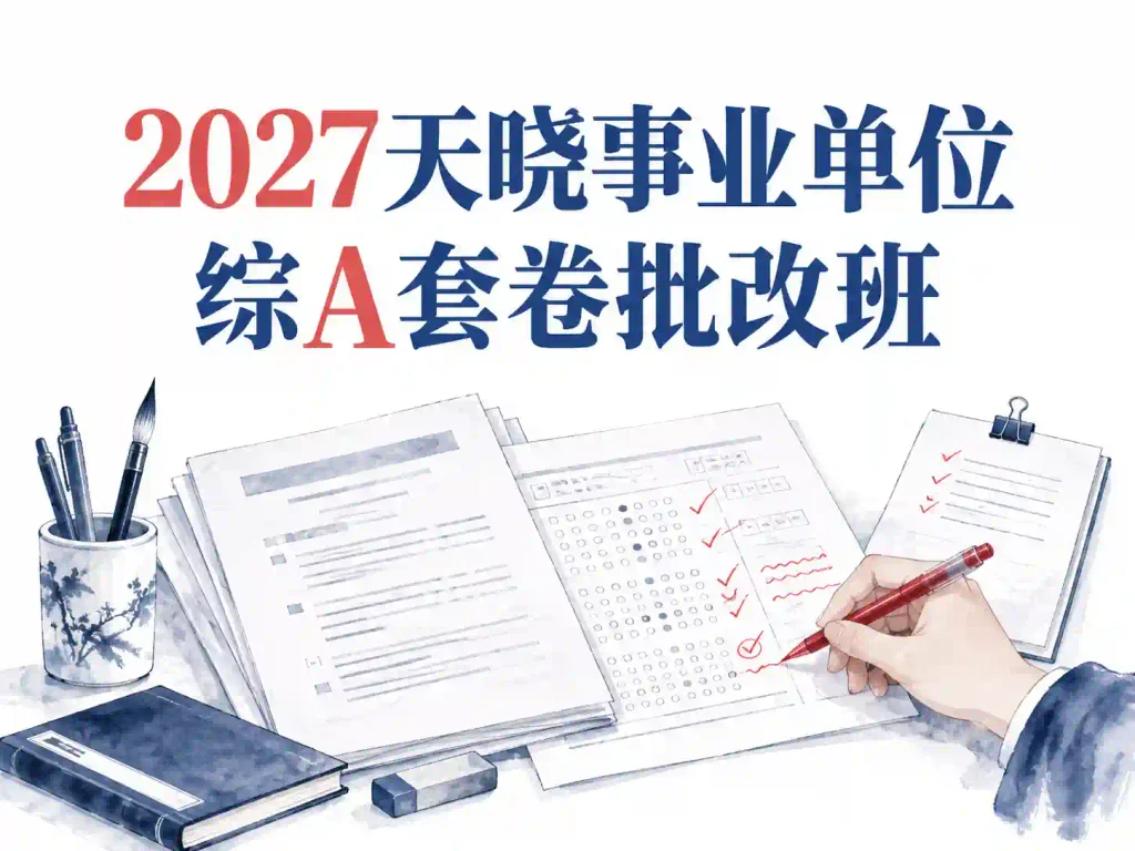 2027天晓事业单位综A套卷批改班