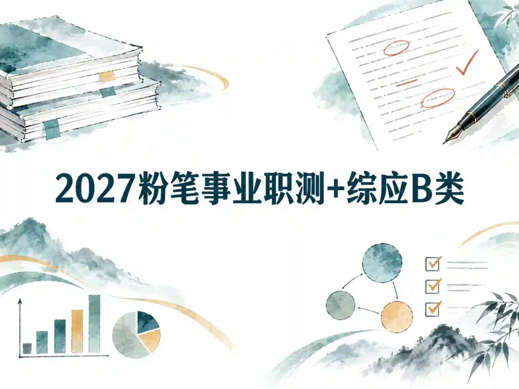 2027粉笔事业职测+综应B类