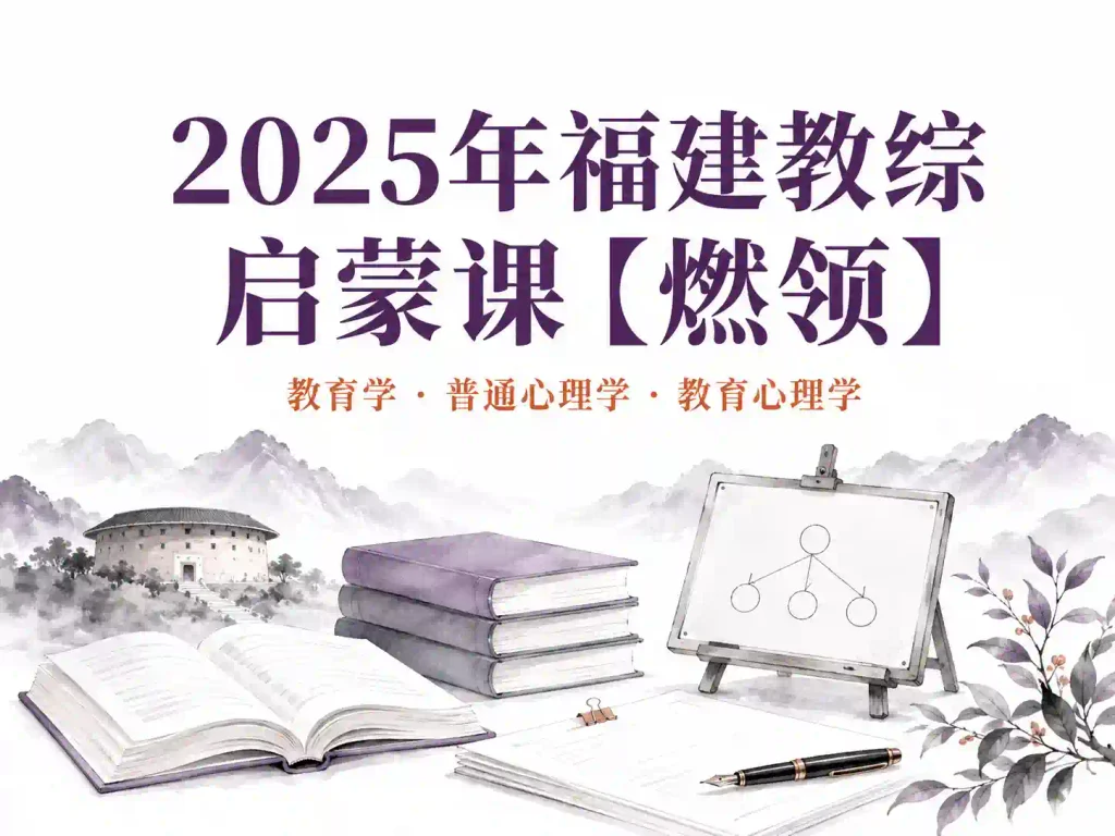 2025年福建教综启蒙课【燃领】