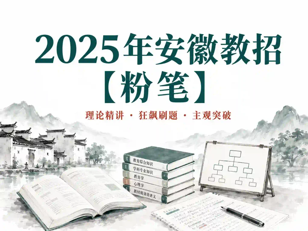 2025年安徽教招【粉笔】