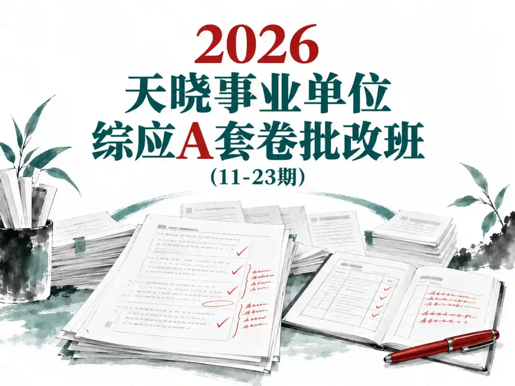 2026天晓事业单位综应A套卷批改班(11-23期)