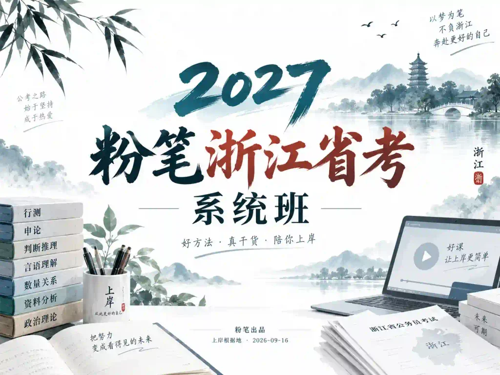 2027粉笔浙江省考系统班