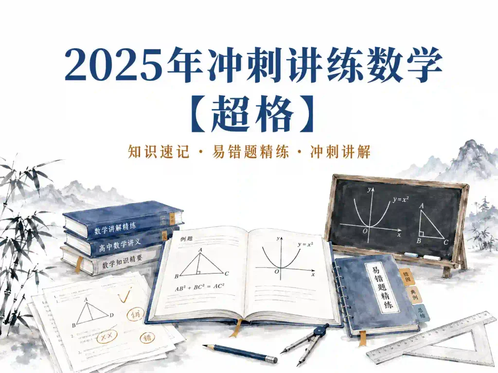 2025年冲刺讲练数学【超格】