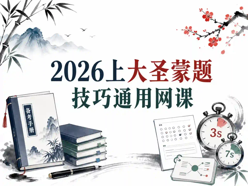 2026上大圣蒙题技巧通用网课