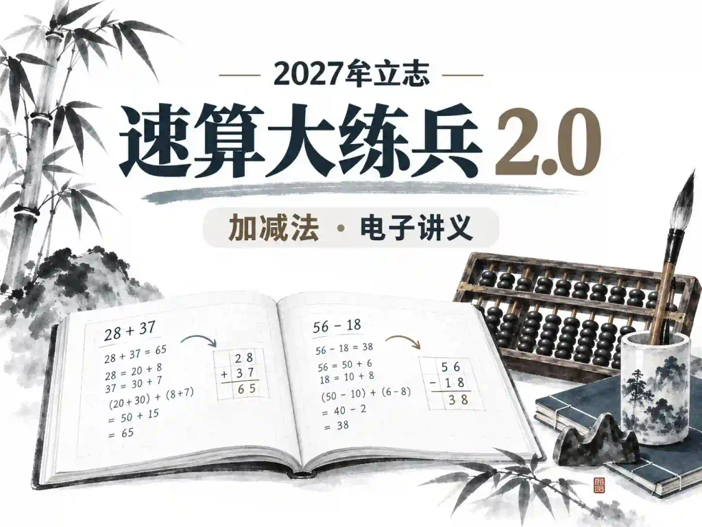 2027牟立志老牟深算-速算大练兵2.0