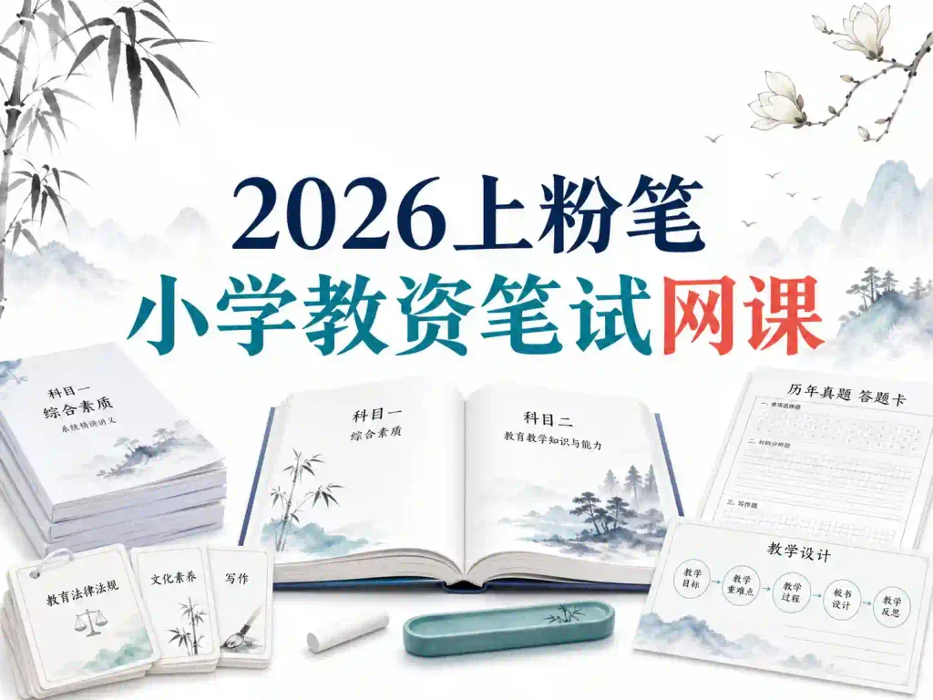 2026上粉笔小学教资笔试网课