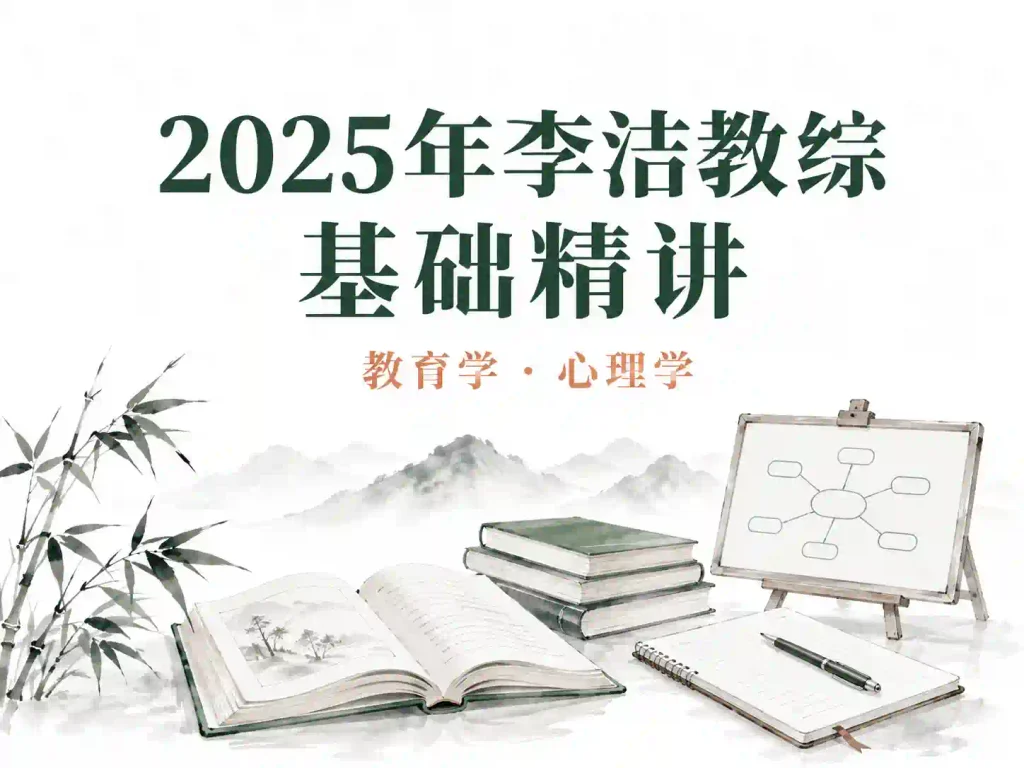 2025年李洁教综基础精讲