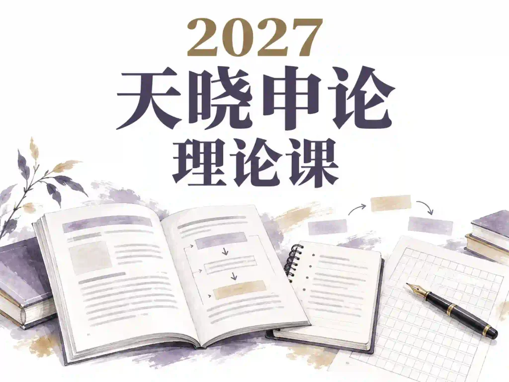 2027天晓申论理论课