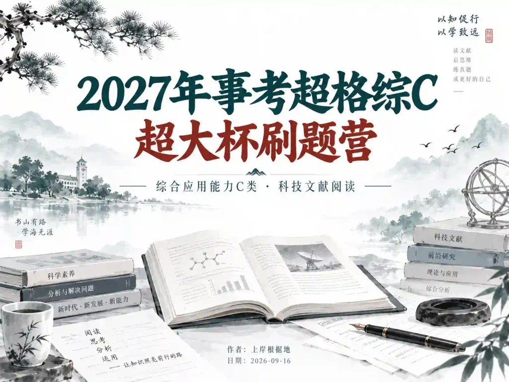 2027年事考超格综C超大杯刷题营