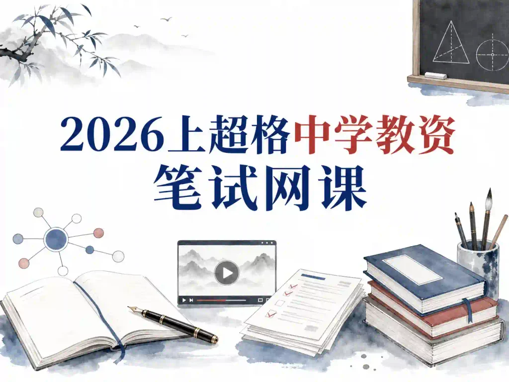 2026上超格中学教资笔试网课